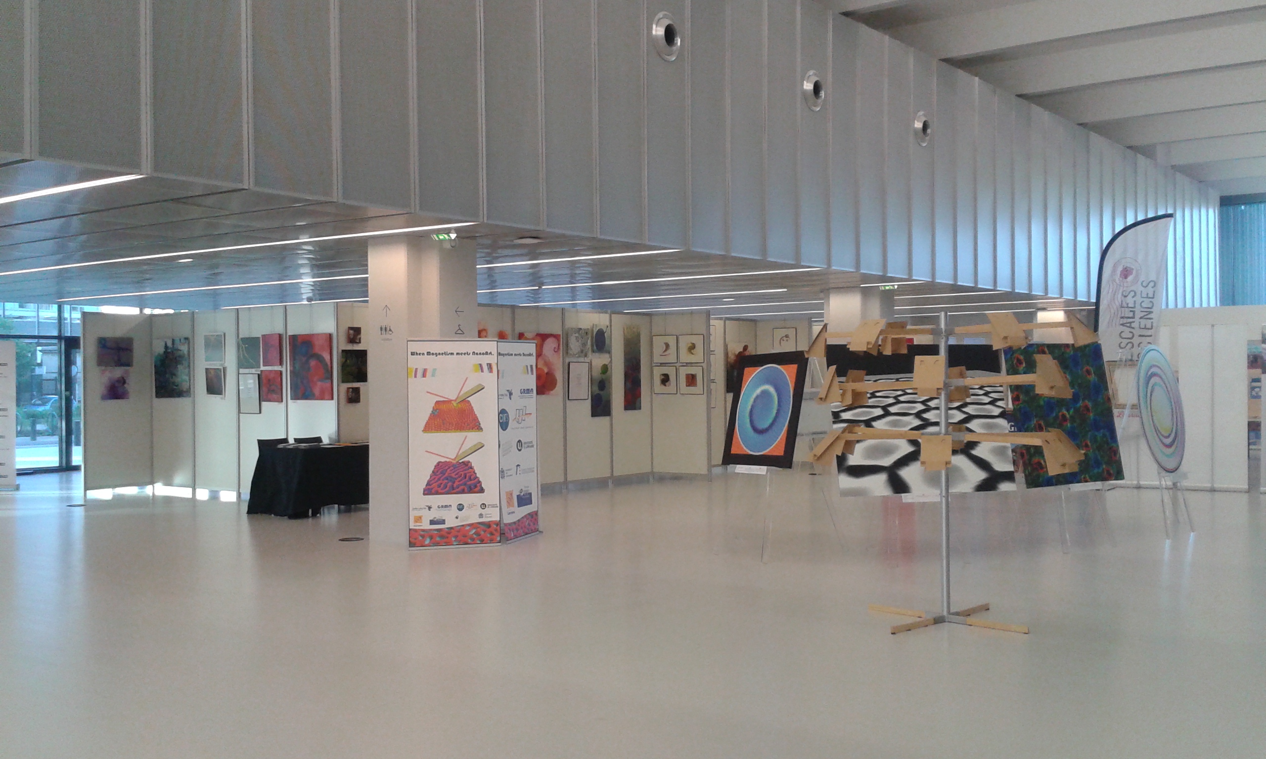 Vue d'ensemble de l'expo au centre Prouv de Nancy